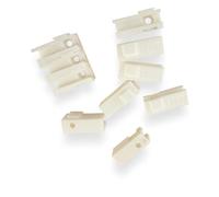 Exoda 10x holder for 1er Wago clamps type 221-411 plug-in and can be combined with clamp holders for reliable electrical installations and mounting in various applications