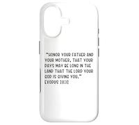 Exodus 20:12 Honor your father and your mother, that your Case for iPhone 17