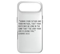 Exodus 20:12 Honor your father and your mother, that your Case for iPhone Air