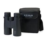 EXODUS OPTICS Commander HD 10x42 Compact Binoculars for Adults - High Powered Waterproof Binoculars for Bird Watching, Hunting - Long Range Travel Binoculars for Stargazing with 10x Zoom