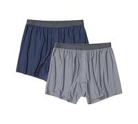 ExOfficio Men's Give-n-go 2.0 Boxer 2 Pack Shorts, Navy/Steel Onyx, L