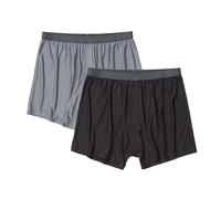 ExOfficio Men's Give-n-go 2.0 Boxer 2 Pack Shorts, Steel Onyx/Black, XXL