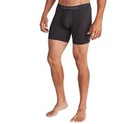 ExOfficio Men's Give-N-Go Sport 2.0 Boxer Brief 6 inch Travel Underwear for Men, Breathable and Durable, Easy Clean, Black/Black, M