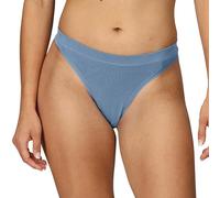 ExOfficio Women's Everyday Thong - Lightweight Knit Jersey Travel Underwear, Pond Blue, L