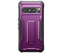 ExoGuard Shockproof Case Compatible with Google Pixel 8 Pro 5G Case, (2023 Release) Full Body Protective Phone Built-in Kickstand for Pixel 8 Pro Phone Case(Purple)
