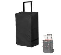 Exokugo Rolling Tool Box Cover,Cover for Tool Box Organizer with Wheels,Two-way Zipper Design for Easy Use,Black