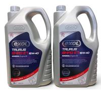 EXOL 15W40 ENGINE OIL TWO PACK 2 X 5LTR, A MINERAL COMMERCIAL ENGINE OIL MEETING ACEA E7 SPECIFICATION FOR COMMERCIAL AND MARINE DIESEL ENGINES FULL SPECIFICATIONS SEE PHOTOS