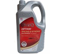 EXOL FULLY SYNTHETIC 2 TWO STROKE OIL JASO FD 5LTR, A HIGH PERFORMANCE RACING 2 STROKE OIL, FOR HIGH OUTPUT MOTORCYCLES ALSO SUITABLE FOR SCOOTERS MOPEDS ETC, PREMIX OR DIRECT INJECTION, RED COLOUR