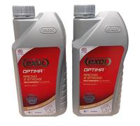 EXOL FULLY SYNTHETIC RACING 2 TWO STROKE 2 x 1LTR, A HIGH PERFORMANCE SYNTHETIC OIL MEETING JASO FD SPECIFICATION