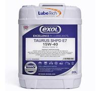 EXOL TAURUS 15W40 E7 ENGINE OIL 20LTR A SUPER HIGH PERFORMANCE DIESEL ENGINE OIL (SHPD) FOR COMMERCIAL VEHICLES AND MARINE 4 STROKE ENGINES WHERE VDS3 SPECIFICATION IS REQUIRED