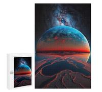 Exoplanet Kepler 442b Art Jigsaw Puzzle, 1000 PCS, for Adult Puzzle Fans, A Creative Way to Unwind after A Busy Day, at Home