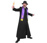 Exorcist Priest Costume I Love Fancy Dress Black Medium