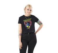 Exorcist Womens Black You Possess my heart Crop Cropped Short Sleeved T-Shirt - Small