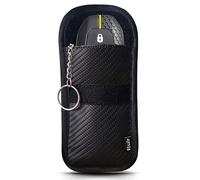 EXOSFER - RFID & Wave Protection Case for Car Key Faraday Cage Blocking Anti-Hacking Anti-Theft Protection Credit Card NFC - Carbon Fabric (1 Small Bag)