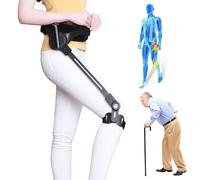 Exoskeleton Bionic Body Power Walking Aid,Lightweight,3 Level Adjustable Rehab Trainer for Elderly and Mobility Support (Right S)