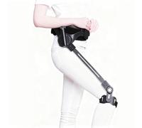 Exoskeleton Ergonomic Power Walking Aid, Bionic Leg Support Device with 3-Level Adjustment, Reduces Walking Effort By 50%, Ideal for Stroke Rehab, Hiking, Travel, and Daily Mobility (Left Leg, M)
