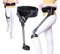 Exoskeleton legs for walking, Wearable Bionic Body Power Walking Aids, 3 Level Adjustable Strength,Training Leg Booster Equipment for Adults Elderly,Travel/Daily Mobility Support,Left Leg,S
