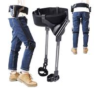 Exoskeleton legs for walking, Wearable Bionic Body Power Walking Aids, 3 Level Adjustable Strength,Training Leg Booster Equipment for Adults Elderly,Travel/Daily Mobility Support,Both Legs,L