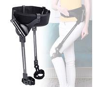 Exoskeleton Lower Limbs Assisted Rehabilitation Training Walker, Adjustable Walking Aids, Power Walking Aids for Seniors/Stroke Hemiplegia (2 Legs S)