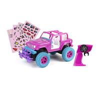 Exost Remote Control Pink Jeep, Off Road, Decorate with Stickers, Open Top Crossroad Amazone, Boys and Girls Ages 5-12 years, Remote Control Car