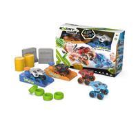 Exost Smash Pack of 4 Mini Friction Cars | 8 cm with 2 Boosters and Other Accessories | Collectable Toy Car | Ages 5 +