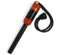 Exotac fireROD XL Ferrocerium Firestarter with Replaceable 1/2 in. Diameter Waterproof Ferro Rod Striker, Heavy-Duty Flammable Repair Tape, and Tinder Capsule Compartment with Included quickLIGHT Tabs