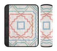 Exotic Abstract Lines Noridc Style car seat Neck Strap Covers,More Comfort Driving,seat Belt Cover pad Cute for Sedan Airplane Van Protector para cinturón de carro 2 Pack