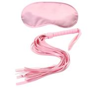 Exotic Accessories Set Whip Eye Mask Restraints Fetish Spanking Flogger Adults Sexy Dice Games BDSM Bondage Sex Toys for Couples Pink One Size
