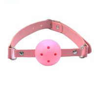 Exotic Accessories Sex Open Mouth Gag Harness Oral Fixation Nylon Band Ball Gag Mouth Plug Adult Restraint Slave Bondage Toy Pink One Size