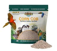 Exotic Animal Supply Natural Corn Cob Bedding, Corn Cob Litter, Dust-Free, Birds and Small Animals, ~10 lbs (690 CU in)