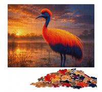 Exotic Bird with Vibrant Plumage Jigsaw Puzzle for Adults, 1000 Pieces | Christmas puzzle gift for adults: tabletop activity for adults.
