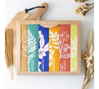 Exotic Botanical Masala Incense Stick Set - 6 Fragrances, 84 Sticks