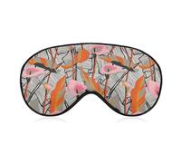 Exotic Calla Flowers with Palm Leaves Unisex Light-Blocking Eye Mask Sleep Mask Suitable for Naps at Home, in The Office, and on Airplanes