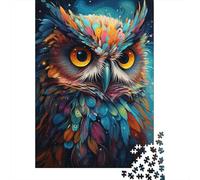 Exotic Colorful Owl Jigsaw Puzzles for Adults 1000 Puzzles for Adults 1000 Pieces Puzzle 1000 Pieces Jigsaw Puzzles for Gifts 1000pcs (75x50cm)