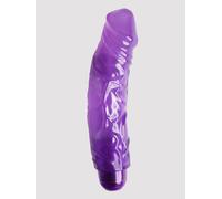 Exotic Diamond 10 Function Extra Girthy Realistic Dildo Vibrator 9 Inch - Purple Purple