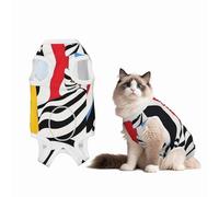 Exotic Dog Surgery Suit Recovery Suit, 100% Cotton Breathable Full Body Dog & Cat Surgical Suit with Cute Prints, Alternative to Cone for Spay Neuter Wound Care, Male & Female Pets Small