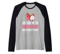 Exotic Dragonfruit Summer Beach Fun Design Raglan Baseball Tee