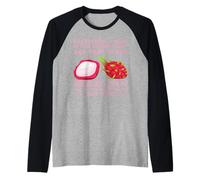 Exotic Dragonfruit Summer Beach Fun Design Raglan Baseball Tee