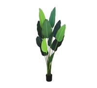 Exotic dried flower bouquet 8.5FT Artificial Travelers Palm Tree in Black Pot | Tropical Fake Faux Palm Tree | Realistic Fake Tree Plant for Home Office Porch decoration, bedroom decoration, dining ta