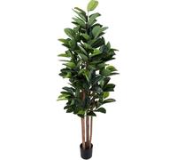 Exotic dried flower bouquet Bright Rubber Tree Plants With Potted Plants And Natural Leaves, Artificial Green Plants, Suitable For Office Or Home Decoration Porch decoration, bedroom decoration, dinin