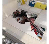 Exotic Ethnic Style Area Rugs Beautiful Girl with Gorgeous Clothing Pattern Soft Thin Carpet for Living Room Bedroom Studio Shop 100 x 200 cm