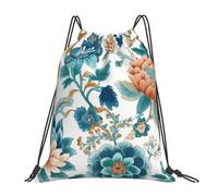 Exotic Flower Drawstring Bag Sport Sack Lotus Drawstring Gym Bag for Kids Adults Water-Resistant Swimming String Backpack for Fitness Running Yoga Travel