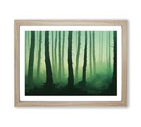 Exotic Forest Framed Print | A2 Oak Framed Wall Art | Ready to Hang | Modern Landscape Picture | Living Room Bedroom Lounge Office