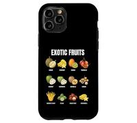 Exotic Fruit Types Botanical Illustration Chart Case for iPhone 11 Pro