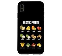 Exotic Fruit Types Botanical Illustration Chart Case for iPhone XS Max