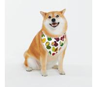 Exotic Fruits Print Classic Prints & Washable Scarves For Stylish Dogs And Cats Personalized Dog Bandanas - Stylish Pet Scarf For Medium To Large Dogs