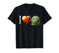 Exotic Fruits Sweet Fruits - I Love Lime T-Shirt, Men, Black, Medium