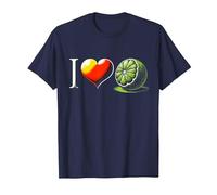 Exotic Fruits Sweet Fruits - I Love Lime T-Shirt, Men, Navy Blue, Medium