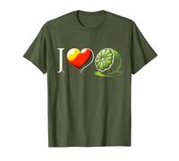 Exotic Fruits Sweet Fruits - I Love Lime T-Shirt, Men, Olive Green, Medium