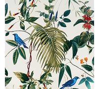 Exotic Garden Wallpaper White/Multi Arthouse 921700 Green